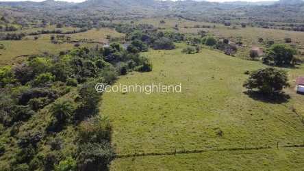 Large farmland with rolling hills and green pastures near Ocú Panama