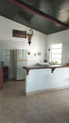 Spacious terrace with hammocks and BBQ area with Caribbean Sea views beachfront rental Panama