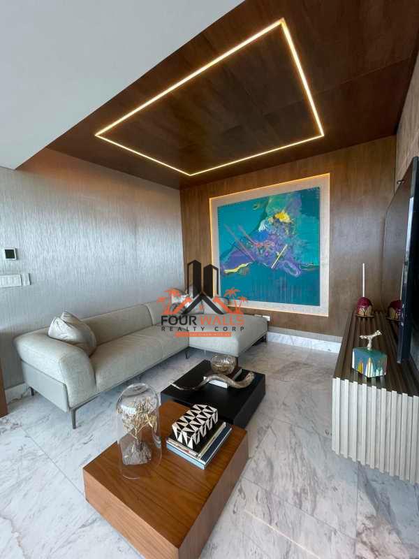 Contemporary bathroom with walk-in shower luxury finishes PH Costa del Mar Panama City