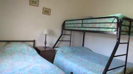 Traditional bathroom with vanity and wall mirror Coronado beach house
