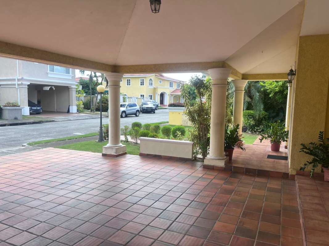 Large kitchen with granite countertops, gas stove, white cabinetry PH Costa Dorada Panama