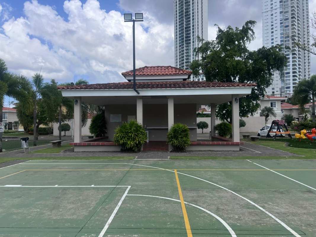 Children's playground and basketball court Costa del Este community
