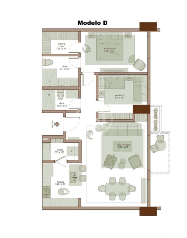 Luxury 2BR Apartment w/ Sea View in PH Corotú Santa María