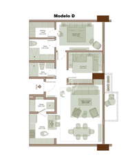 Apartment for Sale in Santa María - 2 bedrooms