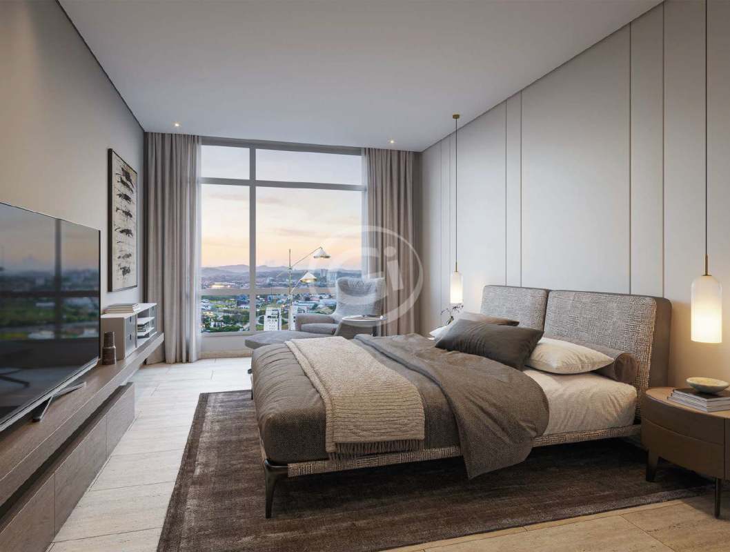 Modern bright living dining area with terrace access luxury condo PH Corotú