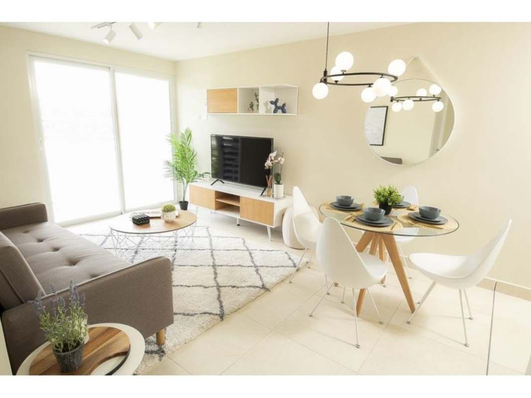 Multi-story mid-rise building facade of PH Panama Viejo Tower 7 in Chanis Panama City