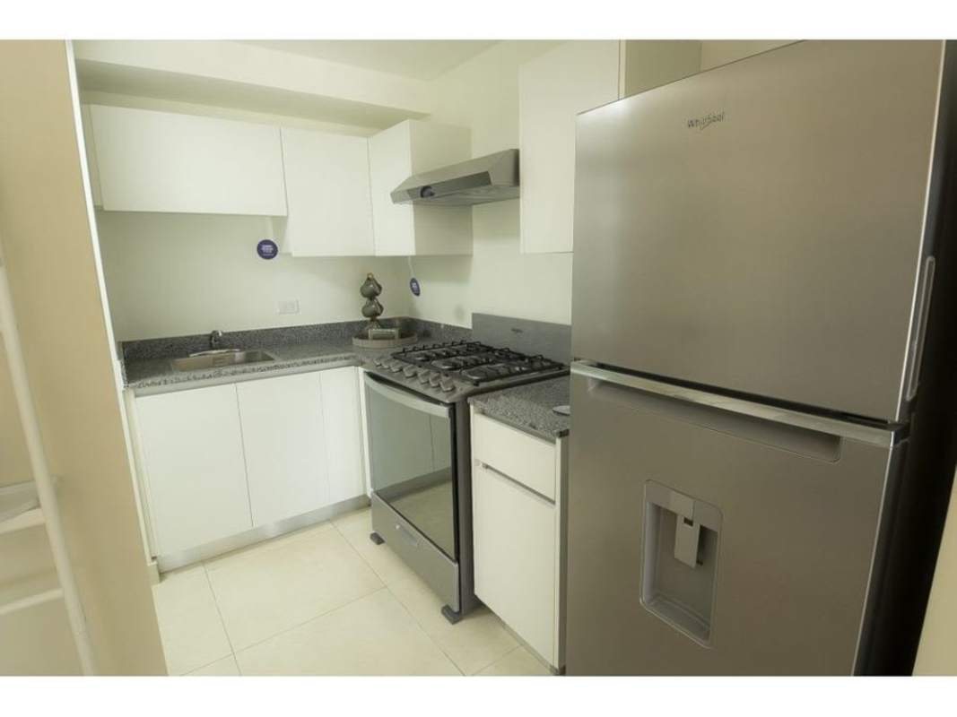 Compact kitchen with ceramic counter modern design PH Panama Viejo Tower 7 Chanis