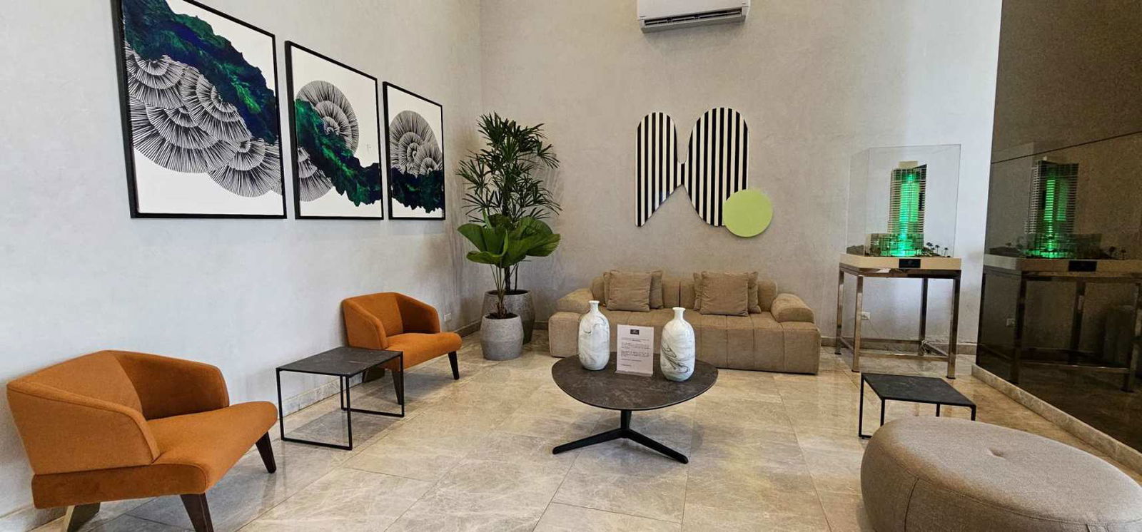 Modern game room with ping pong table skyline city views PH La Cresta Bella Vista Panama rental