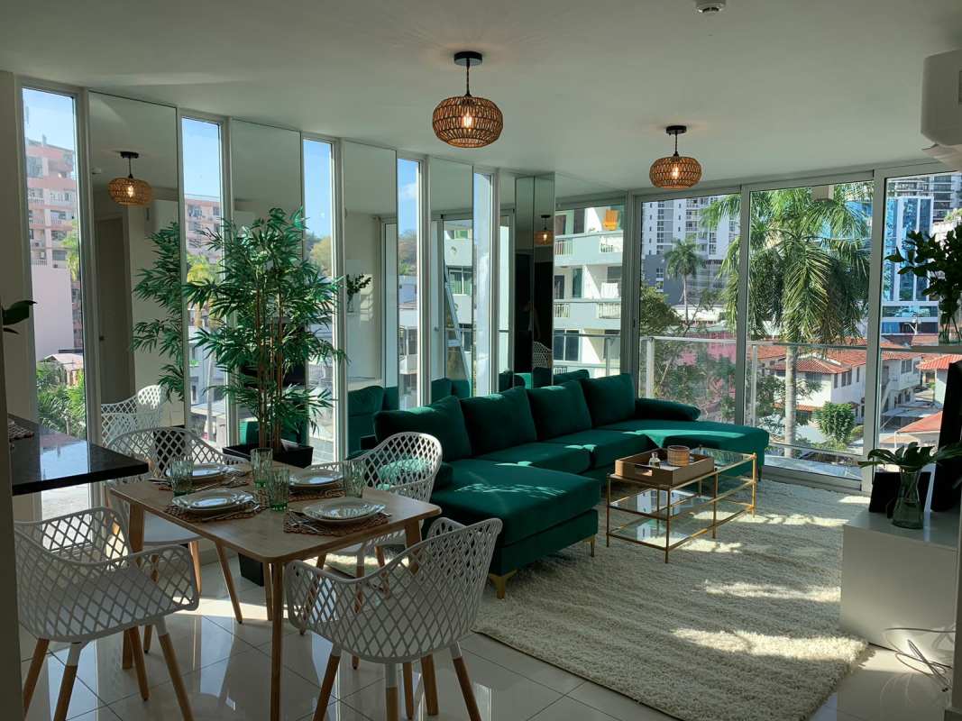 Secondary bedroom with AC, closet, modern decor PH Bella Vita Bella Vista Panama