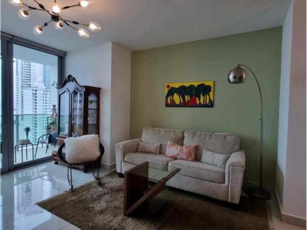 Modern bedroom panoramic window ocean view PH Allure Bella Vista Panama