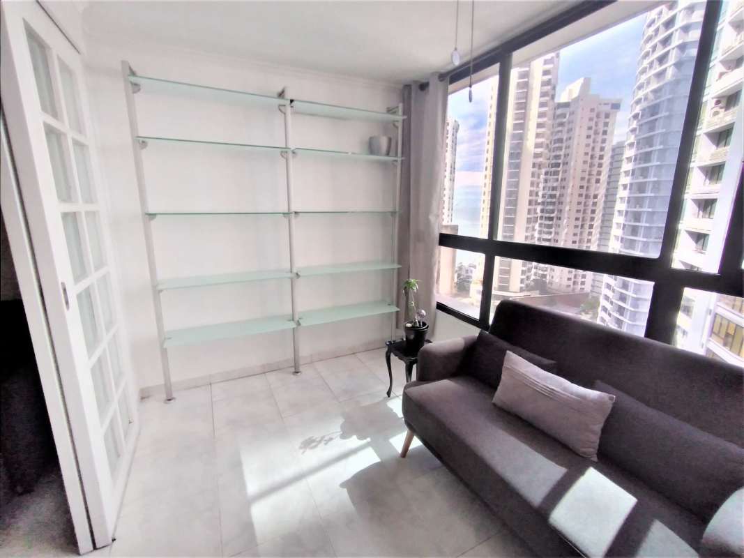 Modern kitchen with white cabinets, granite counters and appliances PH Perla del Pacífico Panama