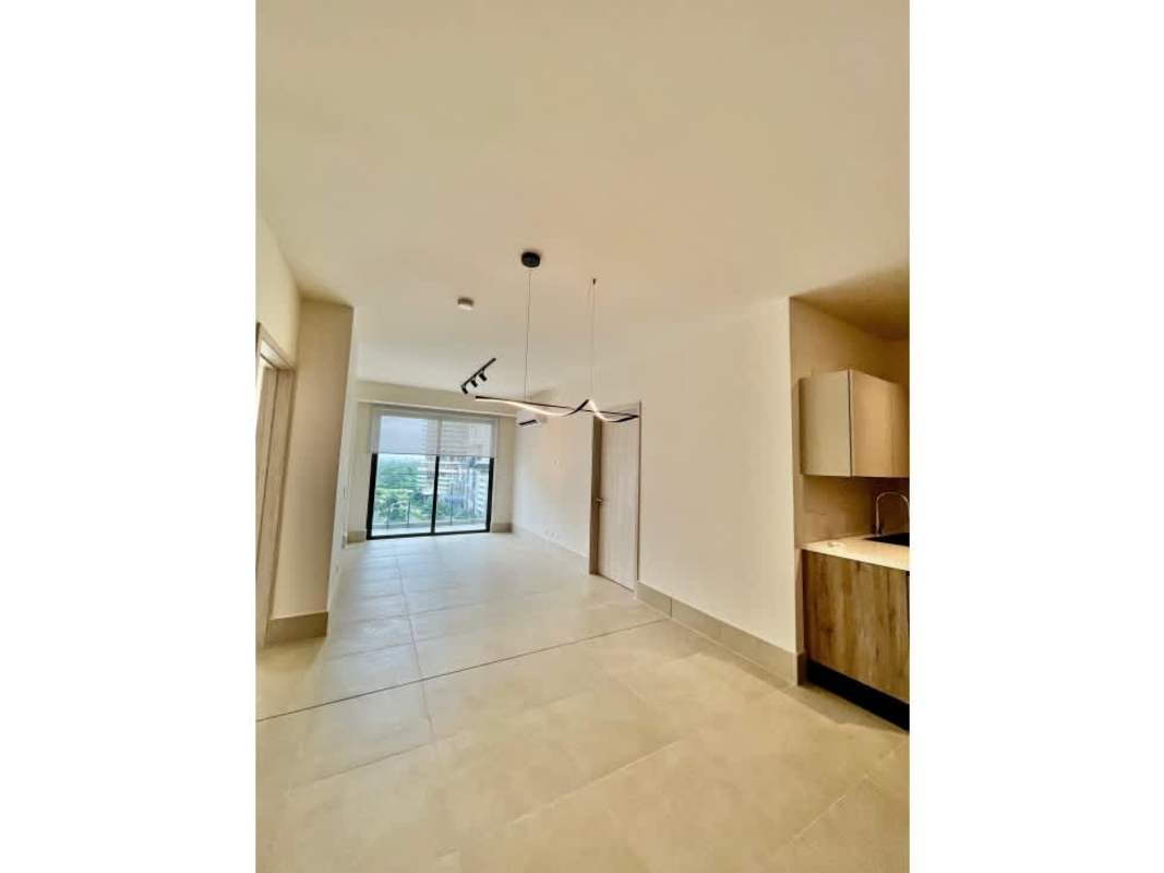 Fully equipped modern kitchen with quartz counters, built-in appliances at PH Ocean House Santa Maria Panama