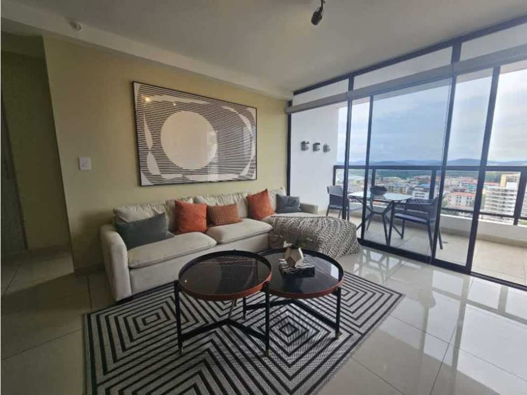 Balcony with skyline view PH Balboa Bay Panama City