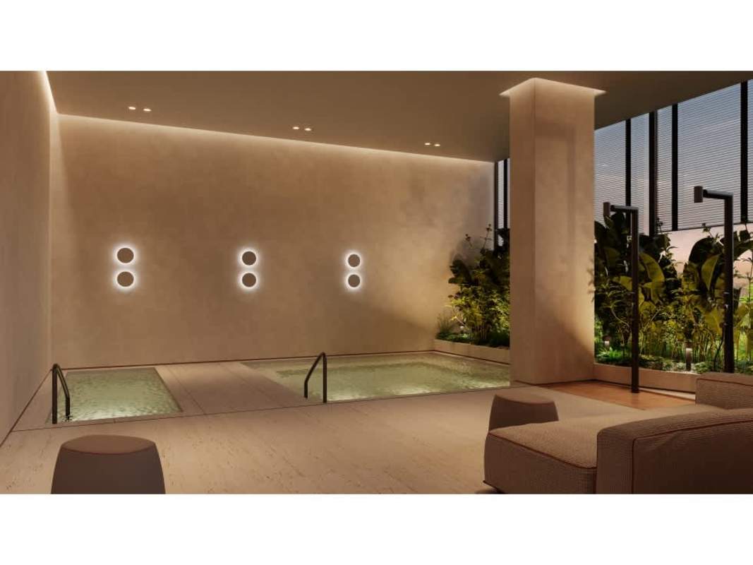 Elegant indoor spa with pools and relaxation area PH Mova Panama City