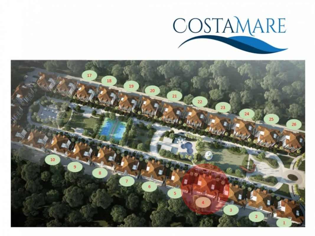 Site layout of PH Costamare with buildings and green spaces Panama