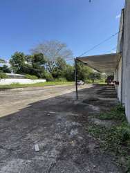 Interior spacious warehouse galvanized steel roof concrete floor Bágala Chiriquí Panama