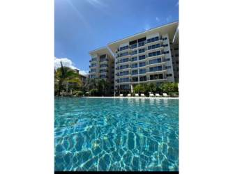 Infinity swimming pool in PH Playa Caracol resort style beach community in Punta Chame Panama