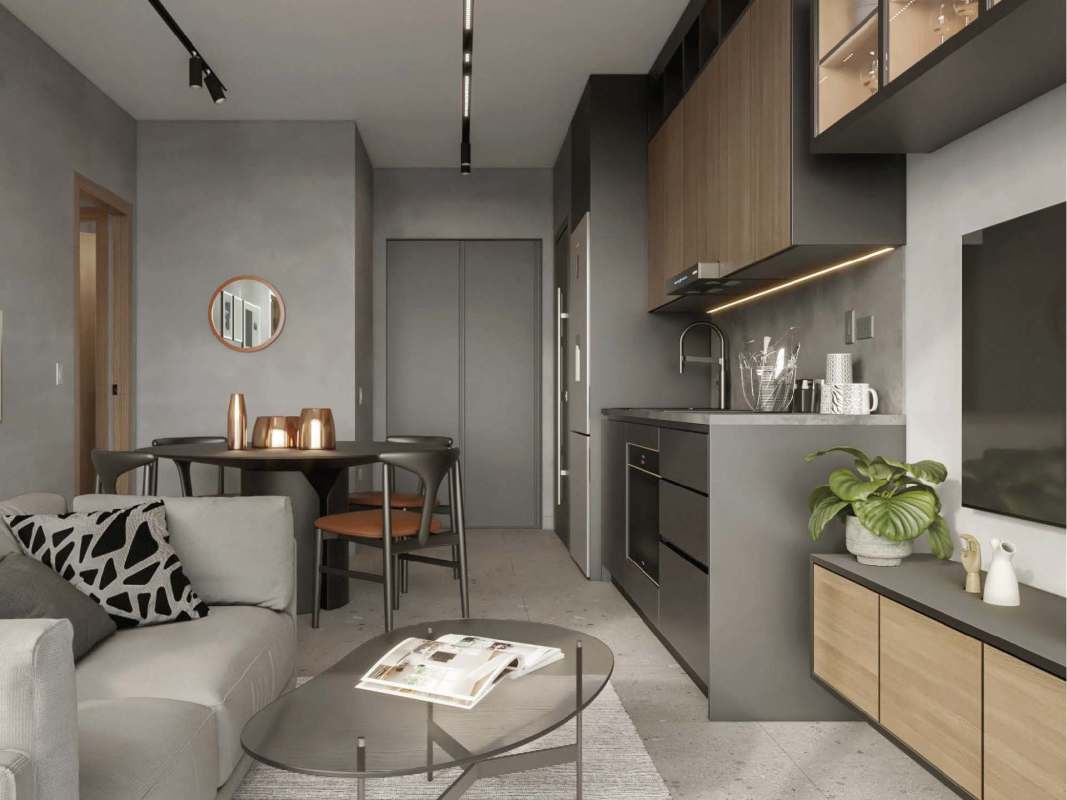 Bedroom with large windows, built-in closet, balcony access in PH Sky Residence Bella Vista Panama