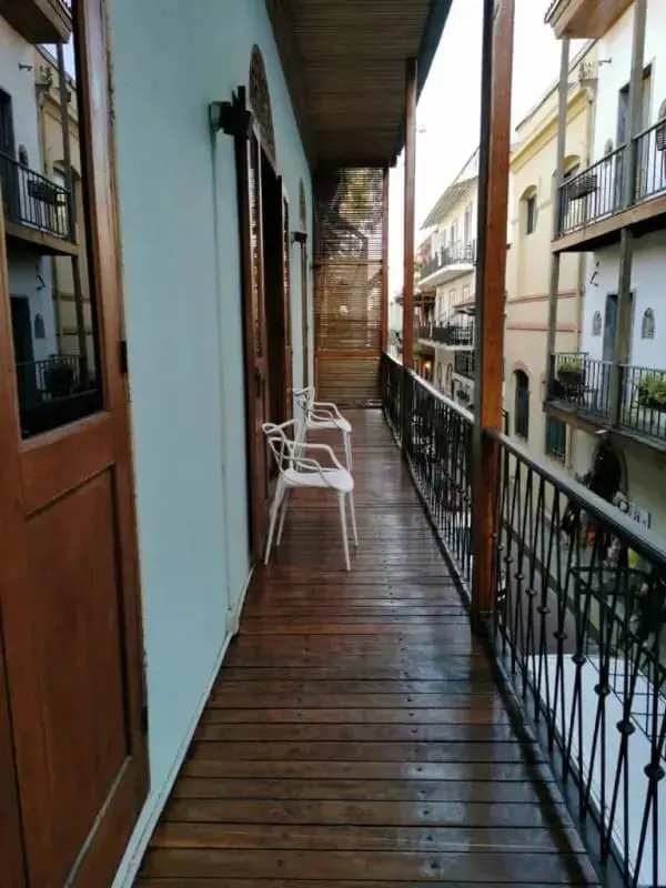 Rustic elegant interior dining area with brick walls and modern lighting Casco Viejo Panama