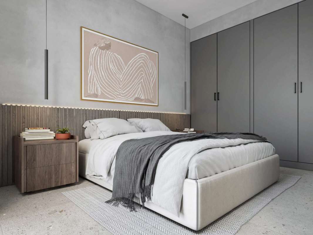 Bright bedroom with floor-to-ceiling window and balcony in PH Vista Balboa, Avenida Balboa