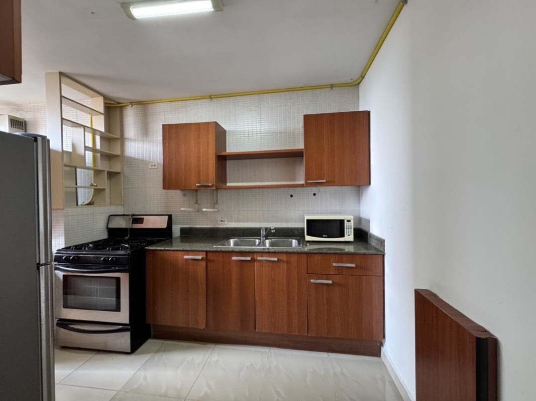 Small covered balcony with city skyline views in PH San Francisco Bay Punta Pacifica Panama