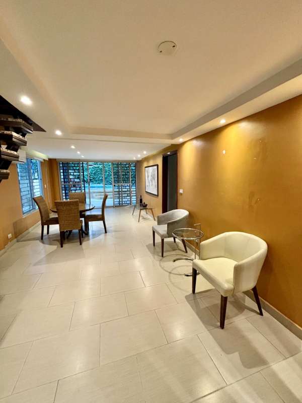 Luxury kitchen with German Formika cabinets, marble countertops in Villa Lilla house Panama