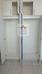 Bedroom with white built-in wardrobe and ceramic tile floor PH Vista Azul Arraiján Panama