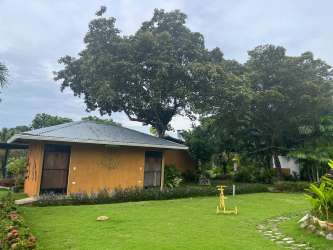 Industrial stainless steel commercial kitchen setup at eco-hotel resort farm for sale San Carlos Panama