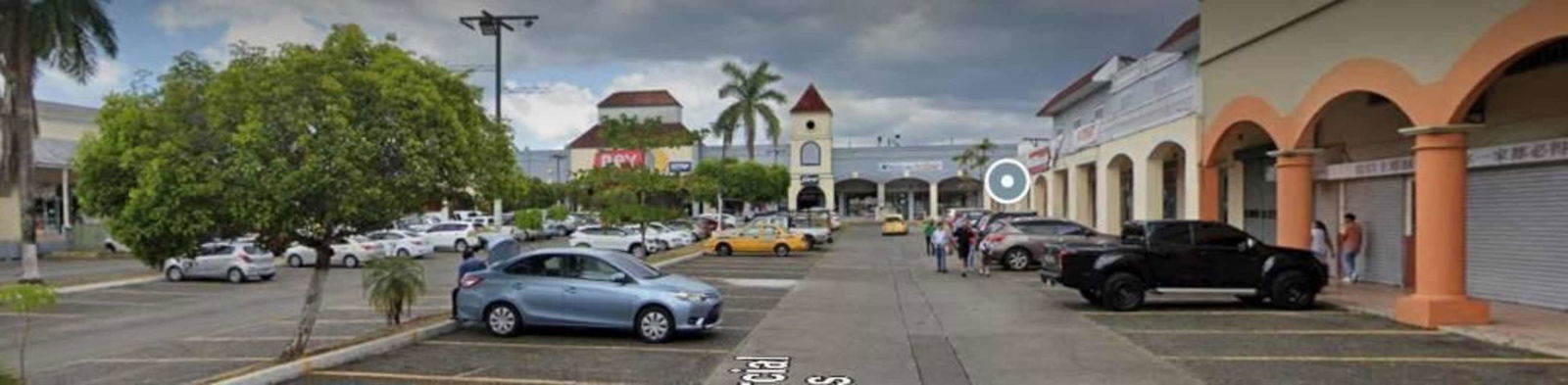 Interior of commercial retail unit with shelving bright lighting at Plaza Mis Provincias Rufina Alfaro Panama