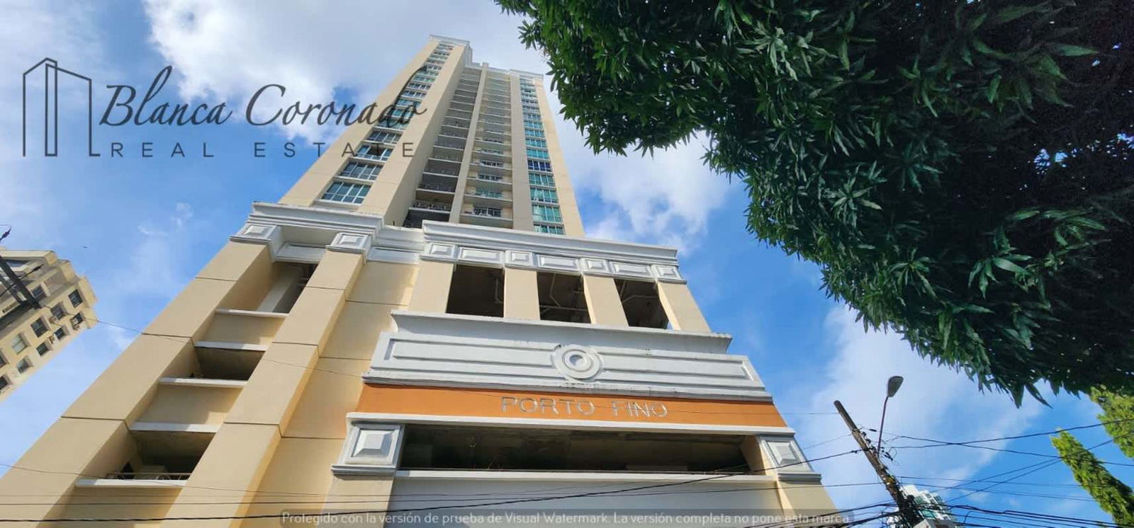 Spacious bedroom large wooden wardrobe built-in drawers PH Portofino Panama City