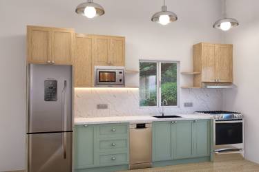 Modern row townhouses with balconies and gardens at Cozy Venao in Playa Venao Panama