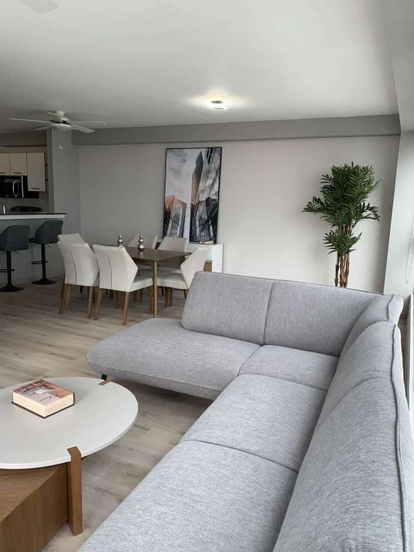 Furnished bedroom with panoramic views and walk-in closet PH Bayfront Tower Panama