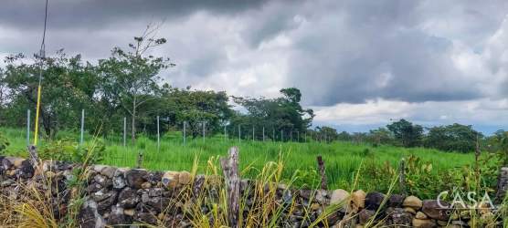 Green cleared flat hectare plot with mountain volcano views in Potrerillos Chiriquí