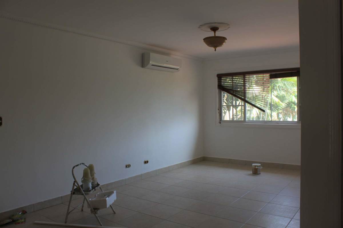 Empty living space with AC and large window Costa Azul Costa del Este luxury house for sale Panama