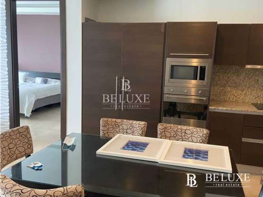 Luxury bedroom with panoramic skyline and ocean views in PH TOC Punta Pacifica Panama