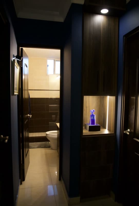 Bright bedroom with wardrobe and modern finishes PH Pacific Sun Punta Pacifica Panama