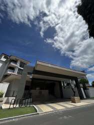 Marble staircase connecting penthouse floors in PH Mareas Beach Club Playa Coronado Panama