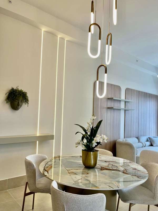 Open-plan living and dining with panoramic floor-to-ceiling windows Ocean House Santa Maria Panama