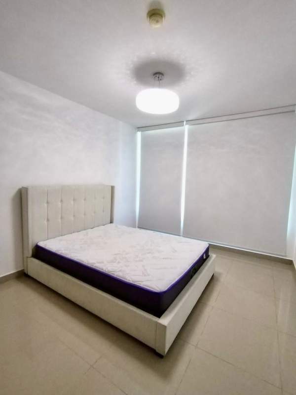 Furnished master bedroom with balcony in PH Top Tower Costa del Este Panama City