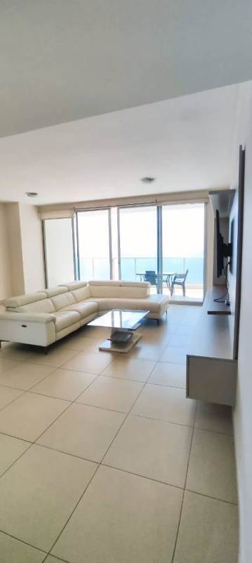 Bright secondary bedroom Punta Pacifica Trump Tower ocean and skyline views