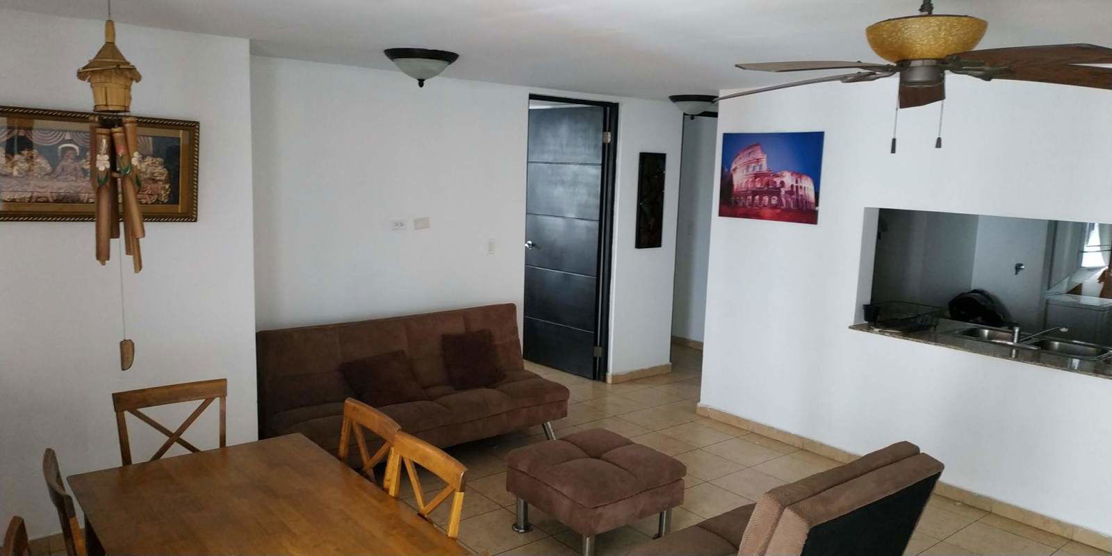 Open plan living dining room with modern furniture PH Transistmica Panama