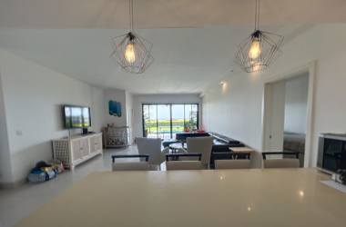 Luxurious master bedroom with ocean view terrace access Punta Caelo Panama