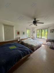 Covered shaded terrace and bohío perfect for dining and lounging outdoors at Punta Chame beach house Panama