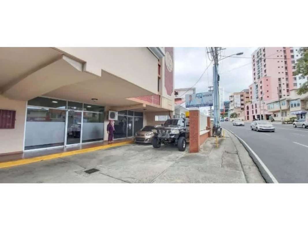 Storefront with glass window, parking and signage options on Vía Porras Panama City