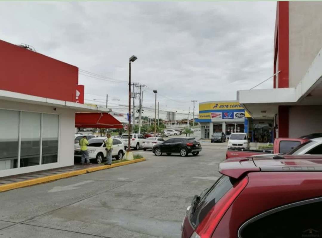 Industrial empty warehouse style space with concrete floors inside shopping plaza Brisas del Golf Panama