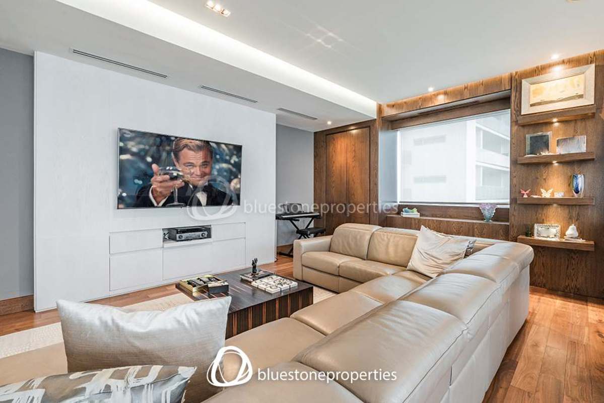 Modern kitchen with top appliances and island in PH Ocean Reef Costa del Este Panama