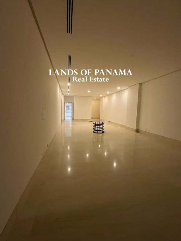 Spacious designer kitchen with large island, Italian cabinets, marble floors at Ocean Reef Islands Panama