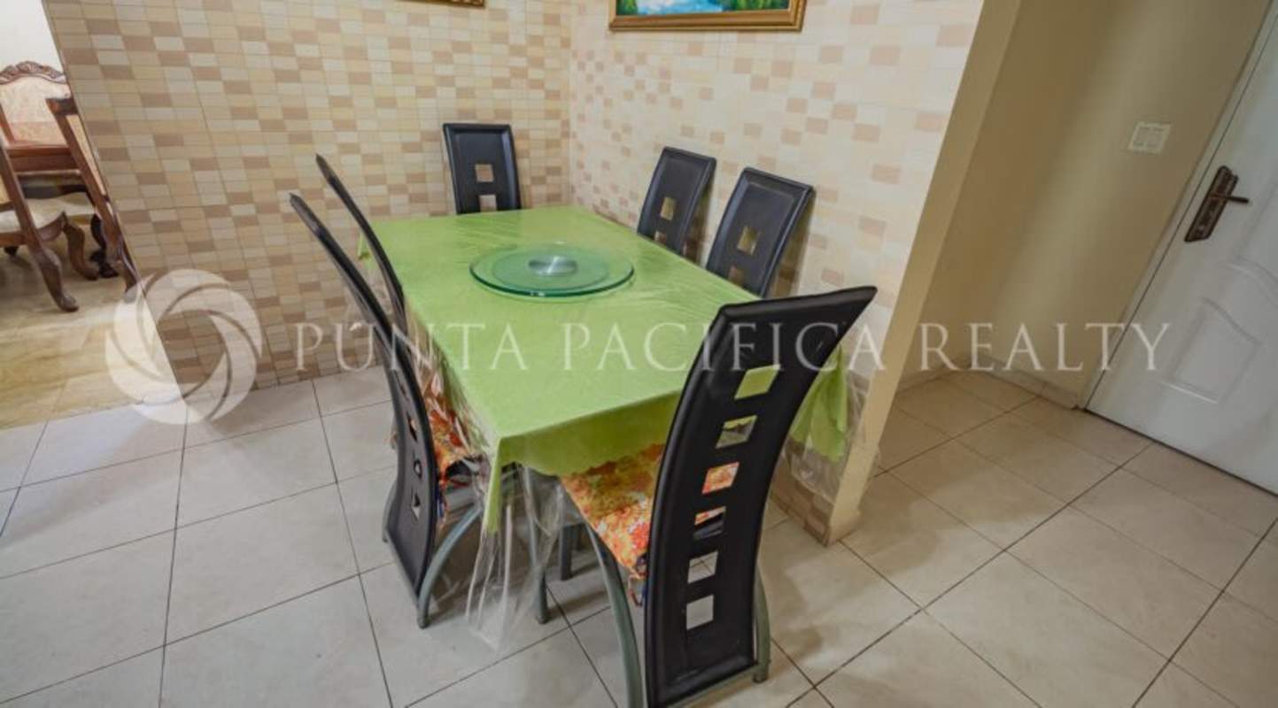 Furnished living area with city views in PH Costa Pacifica Punta Pacifica Panama rental