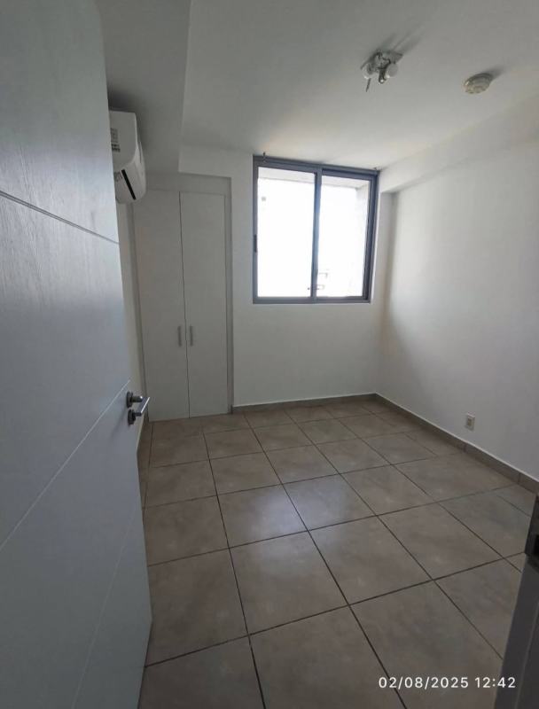 Bedroom with built-in closet, tile flooring, split AC in PH Athas Villa Lucre Panama City