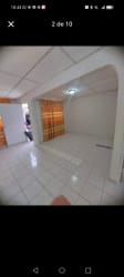 Empty bright room with tile flooring and ceiling lights in house for sale Cerro Silvestre Arraiján Panama